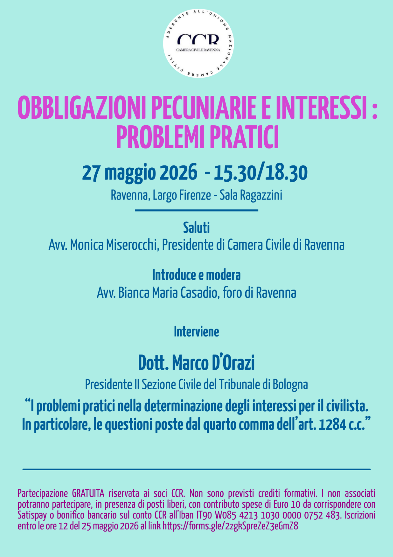 iscrizioni al link https://forms.gle/2zgkSpreZeZ3eGmZ8