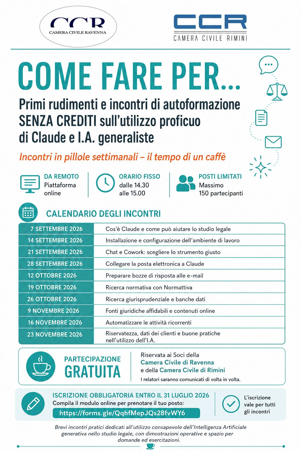 Iscrizioni al lin https://forms.gle/QqhfMepJQs28fvWY6